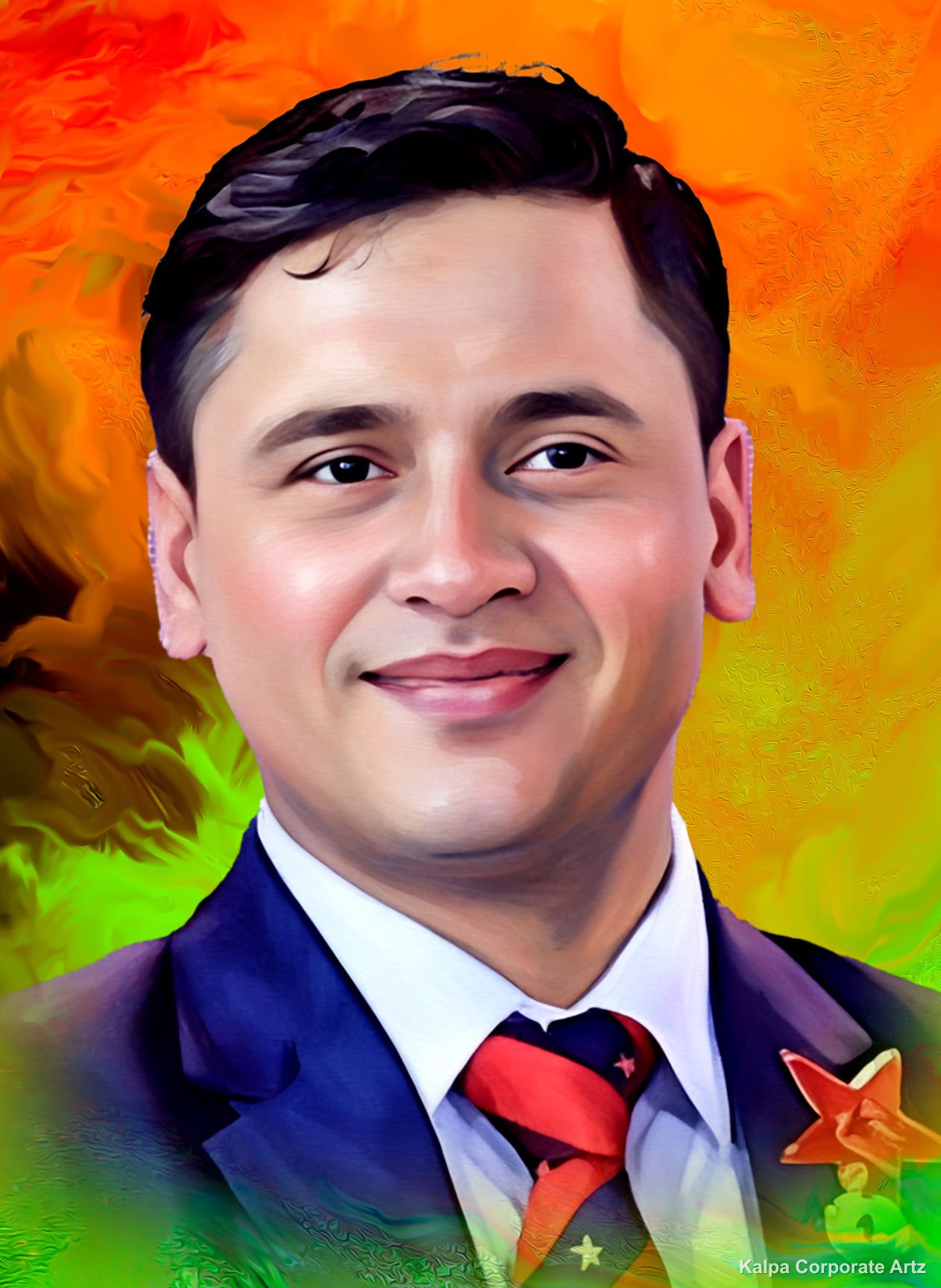 Hand Painted Portrait Example